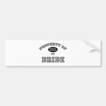 Property of Bride Bumper Stickers