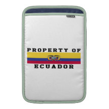 Property Of Ecuador MacBook Sleeves