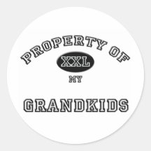 Property of Grandkids Stickers