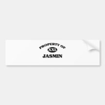 Property of JASMIN Bumper Sticker