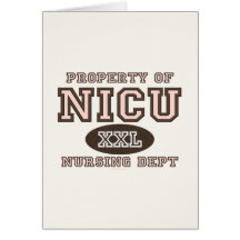 Property Of NICU Nurse Greeting Card