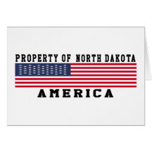 Property Of North Dakota Greeting Card