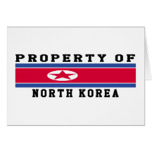 Property Of North Korea Greeting Card