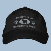 Property of Old English Sheepdog Embroidered Hat embroidered hats