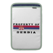 Property Of Serbia MacBook Sleeve