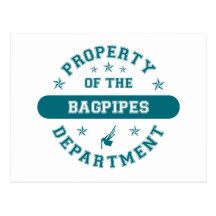 Property of the Bagpipes Department Post Card
