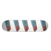 Pros as Pr Praseodymium and Os Osmium Custom Skateboard