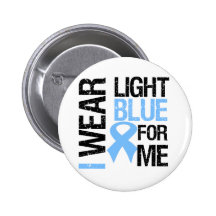 Prostate Cancer Light Blue Ribbon For Me Pins