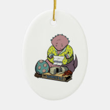 Protoceratops Parent on Christmas Ornament