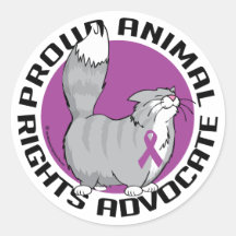 Proud Animal Rights Advocate Stickers