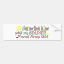 Proud Army Girl Bumper Stickers