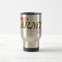 proud army wife mug