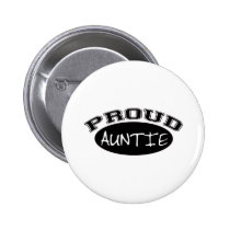 Proud Auntie (Black) buttons by pb_family2 Proud Auntie (Black) buttons