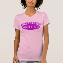 Proud Auntie (Purple) t-shirts by pb_family2 Proud Auntie (Purple) t-shirts