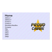 Proud Cabbie Business Card Templates