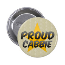 Proud Cabbie Pinback Button