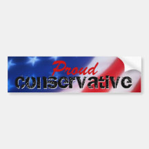 Proud Conservative Bumper Sticker