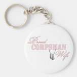 Proud Corpsman Wife Keychain