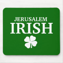Proud Custom Jerusalem Irish City T-Shirt Mousemat
