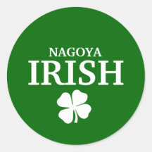 Proud Custom Nagoya Irish City T-Shirt Sticker