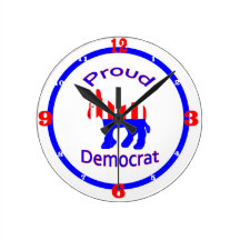 Proud Democrat Clocks