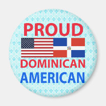 Proud Dominican American Fridge Magnets