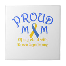 Proud Down Syndrome Mum Ceramic Tile