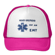 Proud EMT Girlfriend Mesh Hat
