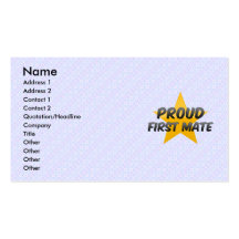 Proud First Mate Business Card