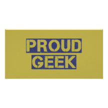 Proud Geek Customized Photo Card