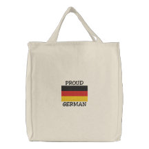 Proud German Embroidered Bag