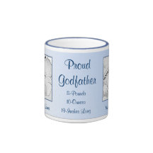 Proud Godfather New Baby Personalised Mug