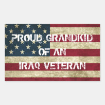 Proud Grandkid of an Iraq Veteran Sticker
