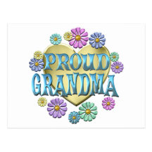 PROUD GRANDMA POSTCARD
