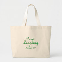 Proud Leapling Leap Year Birthday Canvas Bags
