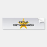 Proud Maintenance Worker Bumper Sticker
