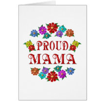 PROUD MAMA GREETING CARD