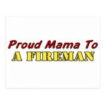 Proud Mama To A Fireman Post Cards