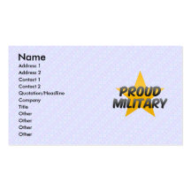 Proud Military Business Card