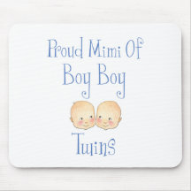 Proud Mimi of Boy Twins Mouse Pad