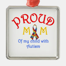 Proud Mum Autism Christmas Tree Ornament