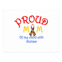 Proud Mum Autism Postcards