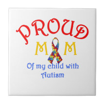 Proud Mum Autism Tile