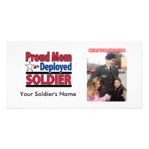 Proud Mum of a Deployed Soldier Picture Card