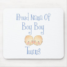 Proud Nana of Boy Twins Mouse Pad