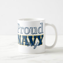 Proud Navy Wife Coffee Mug