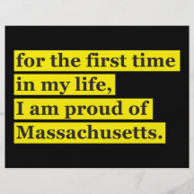 Proud of Massachusetts Flyer Design