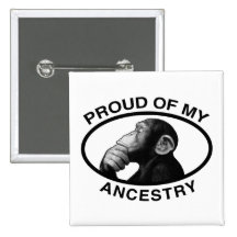 Proud Of My Ancestry Chimp Buttons