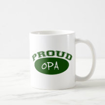 Proud Opa (Green) Coffee Mug