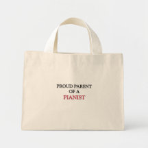 Proud Parent Of A PIANIST Canvas Bags